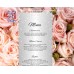 Silver Diamonds Wedding Menu cards tea length,Glitter Sparkle Wedding Menu cards tea length,(015w)